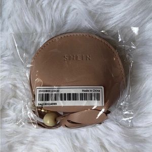 NWT SHEIN coin purse in nude